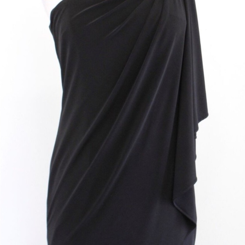 Le Chateau One Shoulder Black Dress
